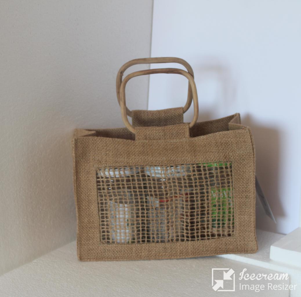 porta vasetti juta naturale ( amido di mais) 100% ecologico