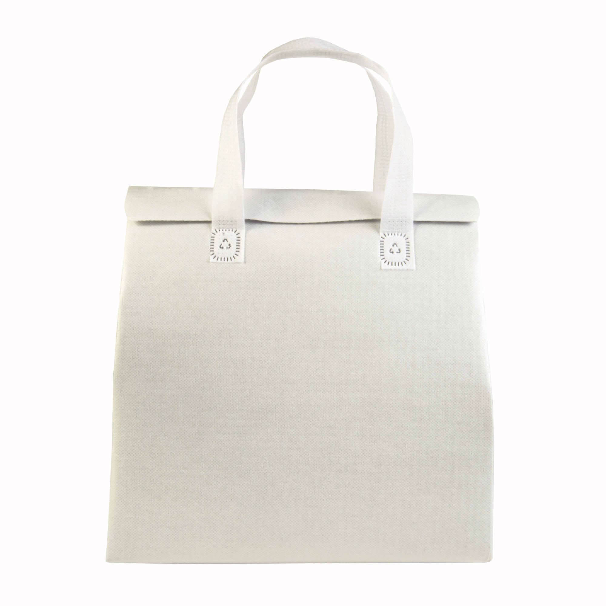 Borsa frigo in TNT laminato 100 g/m2, chiusura con velcro